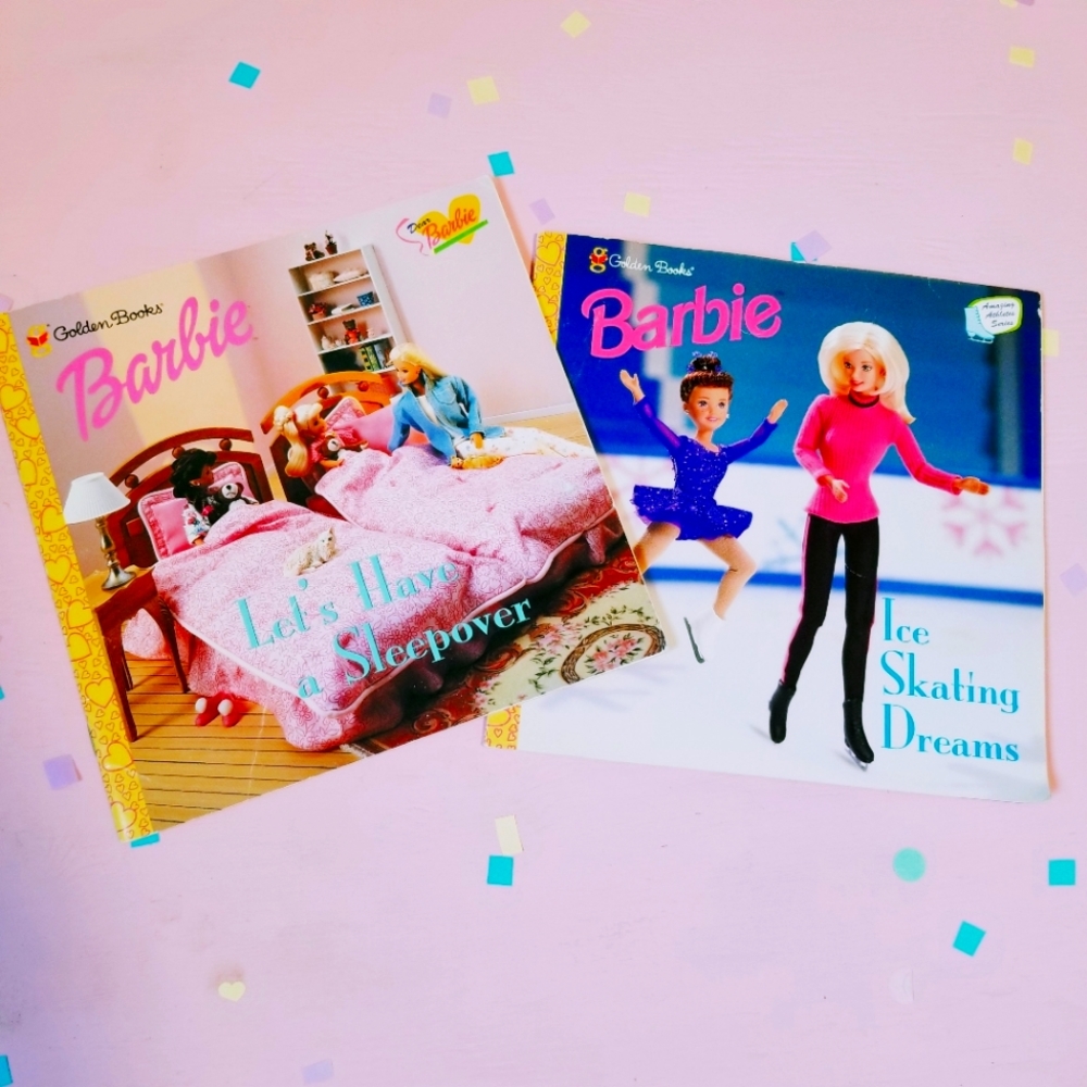Vintage 90s Barbie Golden Books (Set of 2)